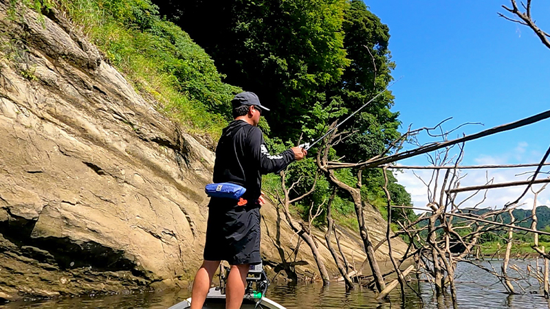 猛暑のリザーバーを制す、ファイボスのフリーリグ