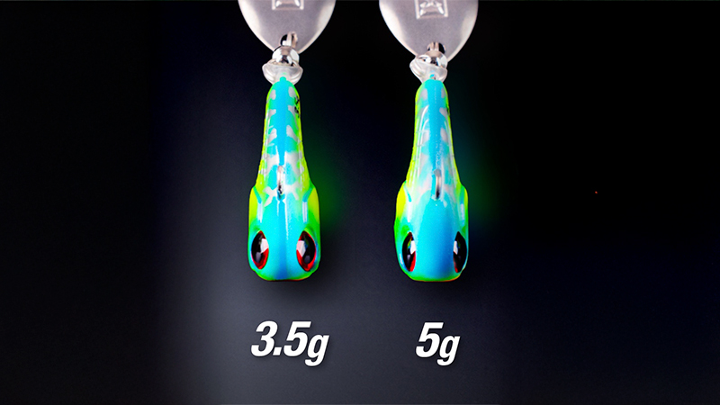 3.5g と 5g は“別物″のルアー