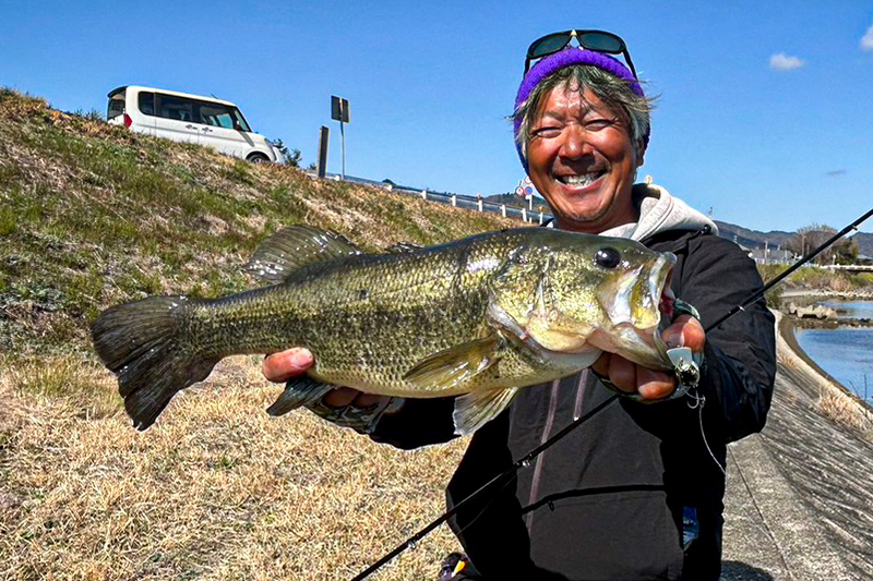 早春〜春の旧吉野川攻略。マスタークランク47MRで狙う“ワーミングクランキング&Prime;