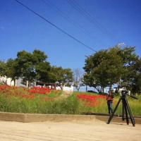 秘密?の撮影中です。