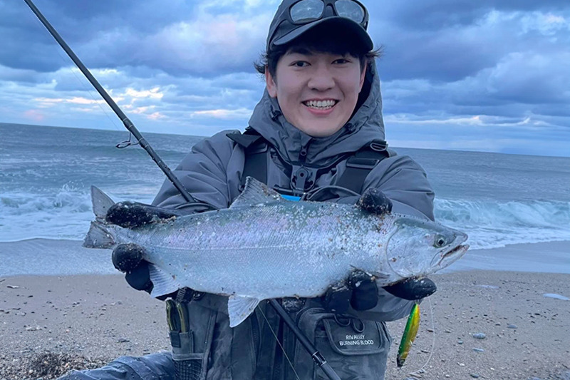 Hokkaido Southern Japan Sea Surf Sakura trout are doing well!