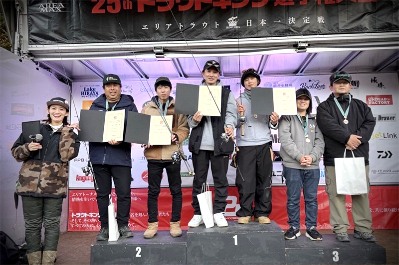 第25回トラウトキング選手権大会オープンダブルス第1戦平谷湖フィッシングスポット戦優勝/門澤康宏