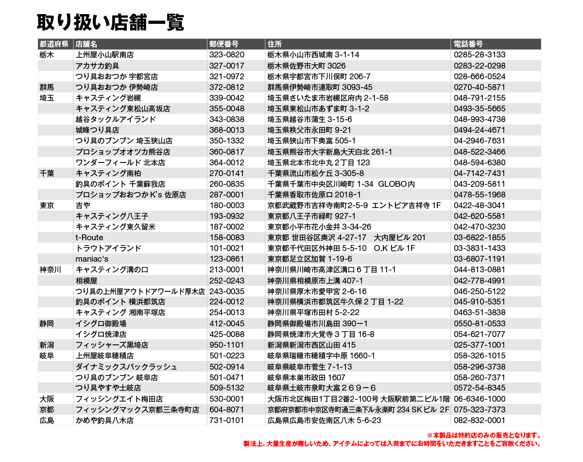 Custom Handle/カスタムハンドル - TIMON 鱒・トラウト釣り